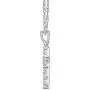 10K White Gold Diamond Cross Pendant with Sterling Silver Chain Necklace (1/4 cttw, I-J Color, I2-I3 Clarity), 18'' 10K White Gold Diamond Cross Pendant with Sterling Silver Chain Necklace (1/4 cttw, I-J Color, I2-I3 Clarity), 18''