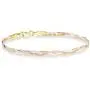 Miabella Tri-Color 18K Gold Over Sterling Silver Italian 3-Strand 4mm Braided Herringbone Link Chain Bracelet for Women Teen Girls 6.5, 7, 7.5, 8 Inch 925, Italy Miabella Tri-Color 18K Gold Over Sterling Silver Italian 3-Strand 4mm Braided Herringbone Link Chain Bracelet for Women Teen Girls 6.5, 7, 7.5, 8 Inch 925, Italy