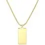 Happiness Boutique Women Rectangle Pendant Necklace in Gold Color Stainless Steel Jewelry Happiness Boutique Women Rectangle Pendant Necklace in Gold Color Stainless Steel Jewelry
