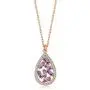 ENZOMAR Amethyst Crystal Necklace for Women - Best Friend Birthday Gifts for Women, Mothers Day Jewelry, Crystals and Healing Stones Bulk, Great Grandma Necklace, Anniversary Jewelry, Sterling Silver Rose Gold, Pendant Necklace, Dainty Necklace