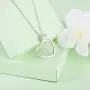 925 Sterling Silver Heart Ballet Dance Lovers Dancer Necklace Ballerina Silhouette Jewelry Gift for Girls Women