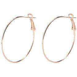 Geometric Gold Earrings Drop Handmade Statement Boho Oval Dangle Earrings for Girls Women - KEAAI