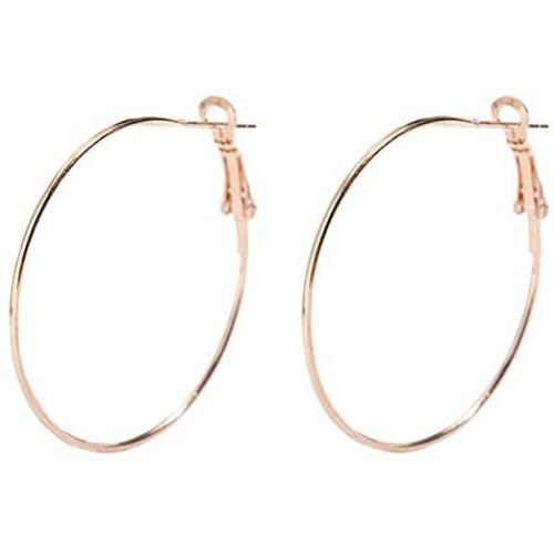 Geometric Gold Earrings Drop Handmade Statement Boho Oval Dangle Earrings for Girls Women - KEAAI