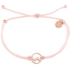 Pura Vida Rose Gold Sierra Bracelet - Waterproof, Artisan Handmade, Adjustable, Threaded, Fashion Jewelry for Girls/Women