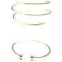 HUNO Minimalist Metal Punk Spiral Coil Upper Arm Cuff Open Arm Bracelet Armlet Adjustable Hammered Wrap Armband Bangle for Women HUNO Minimalist Metal Punk Spiral Coil Upper Arm Cuff Open Arm Bracelet Armlet Adjustable Hammered Wrap Armband Bangle for Women