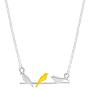 Boma Jewelry Sterling Silver Birds On A Wire 14 KT. Gold Vermeil Necklace, 18 Inches