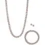 Regalia by Ulti Ramos 17 Inch Cultured Freshwater Pearl (7mm) & Crystal Sterling Silver .925 Jewelry Set (Pink) Regalia by Ulti Ramos 17 Inch Cultured Freshwater Pearl (7mm) & Crystal Sterling Silver .925 Jewelry Set (Pink)