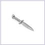 Fusamk Fashion Titanium Steel Dagger Tag Pendant Knife Necklace