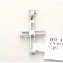 P0157 Cross Mt St Helens Green Helenite May Birthstone Sterling Silver Pendant
