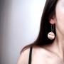 Jertom 14K Gold Plated Stud Earrings, Drop Dangle Long Earrings, Fashion Jewelry for Women Girls