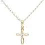 Girls Sterling Silver First Communion Infinity Cross Pendant Necklace with CZ Girls Sterling Silver First Communion Infinity Cross Pendant Necklace with CZ