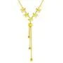 18k Gold Cherry Blossom Necklace for Women, Soid Gold Chain with Flower Pendant, Aniversary Jewelry Gifts for Wife /Girlfriend, Present for Her, 16-17 Inch