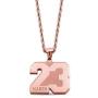 AILIN Custom Lucky Number Necklace Stainless Steel Silver/18K Gold Plated/Rose Gold Color Personalized Name Pendant Sport Ice Hockey Football Baseball Basketball Jewelry Gifts for Women Men Athletes