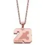 AILIN Custom Lucky Number Necklace Stainless Steel Silver/18K Gold Plated/Rose Gold Color Personalized Name Pendant Sport Ice Hockey Football Baseball Basketball Jewelry Gifts for Women Men Athletes