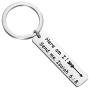 SEIRAA Here Am I. Send Me. Isaiah 6:8 Keychain Bible Verse Jewelry Christian Gift Inspiration Encouragement Gift