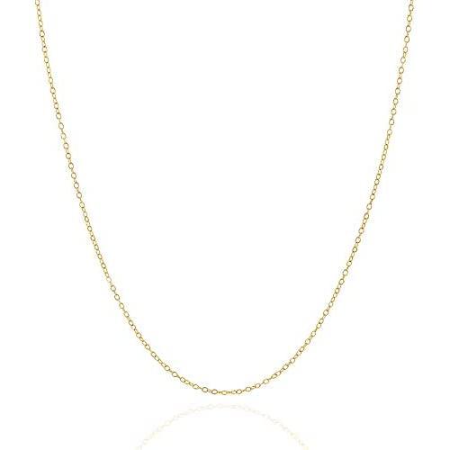 Jewelry Atelier Gold Chain Necklace Collection - 14K Solid Yellow Gold Filled Cable/Pendant Link Chain Necklaces for Women and Men with Different Sizes (2.0mm, 2.7mm, or 3.6mm)