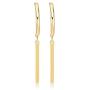 GELIN Bar Dangle Drop Stud Earrings in 14k Yellow Gold - Bar Jewelry for Women