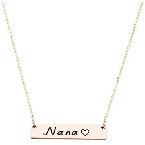 Beeshion Mimi Gift Nana Gift Personalized Rose Gold Pendant Necklace Christmas Birthday Gift for Grandma Mimi Nana Jewelry Beeshion Mimi Gift Nana Gift Personalized Rose Gold Pendant Necklace Christmas Birthday Gift for Grandma Mimi Nana Jewelry
