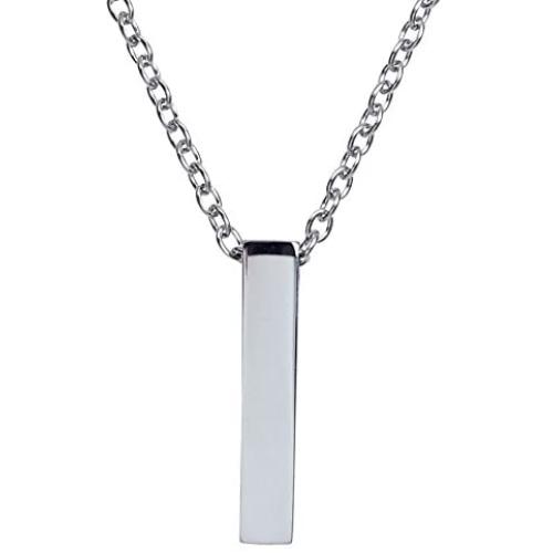 Single Cube Pendant Necklace Cremation Urn Jewelry Ashes