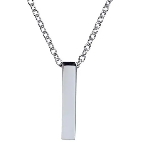 Single Cube Pendant Necklace Cremation Urn Jewelry Ashes