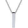Single Cube Pendant Necklace Cremation Urn Jewelry Ashes