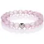 4Pcs Mystic Mermaid Beaded Stretch Bracelet Handmade Round Glass 8mm Multicolor Matte Beads Elastic Bracelet Shining Moonstone Beads Wristband for Women Girl Valentines Jewelry