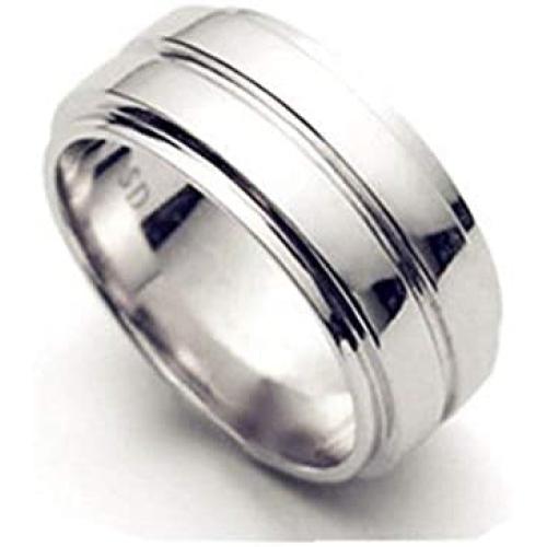 XCFS Unisex Dean Winchester Ring Stainless Steel The Supernatural Deans Smooth Band Rings,Size 6-12