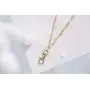 Christina Geometric Womens Fashion Lanyard Necklace with Swivel Clasp (Gold)