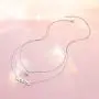 FLYOW 925 Sterling Silver Inspirational Jewelry Double Layer I Am Enough Necklace for Women Teen Girls Encouragement Gifts