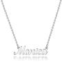 Hidepoo Custom Name Necklace Personalized – Stainless Steel Customized Name Pendant Necklace,Dainty Letter Name Necklace Chain Custom Personalized Jewelry Gifts for Women Girls
