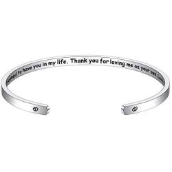 M MOOHAM Mom Gifts Bracelet from Daughter Son, Engraved Quote Grandmother Granddaughter Bracelets Gifts, Mom Bracelets Mother’s Day Present Gifts for Mom Grandma Christmas Birthday