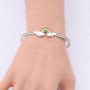 CENWA Rainbow Baby Bracelet for New Mom Even Miracles Take a Little Time Cuff Bracelet Pregnancy Wish Gift