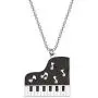 SEIRAA Piano Keyboard Necklace Music Jewelry for Women Girls Piano Gifts Music Lovers Jewelry