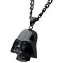 Star Wars Jewelry Unisex 3D Darth Vader Black Ion-Plated Stainless Steel Pendant Necklace, 24''