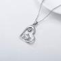 Rikelus 925 Sterling Silver Sea Turtle Pendant Necklace Jewelry Gifts for Christmas Birthday