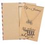 Quan Jewelry Journey Necklace with Bicycle Pendant for Women, Best Travel Accesories, Traveling Gifts for Men and Women, comes with Inspirational Quote