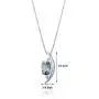Intricate 1.25 carats Radiant Checkerboard Cut Sterling Silver Rhodium Finish Aquamarine Pendant Intricate 1.25 carats Radiant Checkerboard Cut Sterling Silver Rhodium Finish Aquamarine Pendant