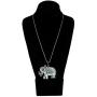GLINT STORE Bollywood Jewelry Rajasthani Tribal Indian Oxidized Silver Traditional Pendant/Necklace Set for Women