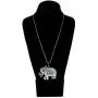 GLINT STORE Bollywood Jewelry Rajasthani Tribal Indian Oxidized Silver Traditional Pendant/Necklace Set for Women