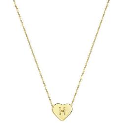 Tewiky Tiny Initial Heart Choker Necklaces Alphabet Letter Boys Necklaces 18k Gold Plated Cute Monogram Name Dainty Necklaces for Women Girls