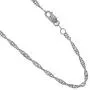 14K Yellow or White Gold 1.50mm Shiny Classic Singapore Chain Necklace for Pendants and Charms with Lobster-Claw Clasp (16'' 18'' 20'' or 24 inch) 14K Yellow or White Gold 1.50mm Shiny Classic Singapore Chain Necklace for Pendants and Charms with Lobster-Claw Clasp (16'' 18'' 20'' or 24 inch)
