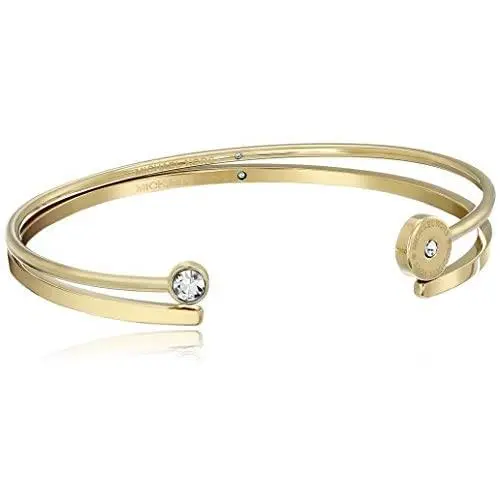 Michael Kors Logo Disc and Pave Jewelry Gift Cuff Bracelet Michael Kors Logo Disc and Pave Jewelry Gift Cuff Bracelet