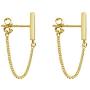 Chain Earrings Dainty Earrings Minimalist Hypoallergenic Earrings for Women Sensitive Ears Gold Stud Earrings for Women Dangle Earrings for Men