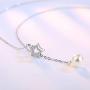 Injoy Jewelry Women Faux Pearl Jewelry Set, Round Faux Pearl Pendant Necklace and Stud Earrings Set for Women Girls
