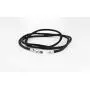 Mixiueuro 2mm Black Silk Cord Chain Necklace With Upgrade Ultra Thin Light New Models Stainless Steel Clasp, Hand Made Feel Smooth And for Men Women children