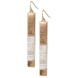 Handmade Bohon Multi-Metal Bar Fashion Dangle Earring with Aztec Design for women