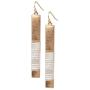 Handmade Bohon Multi-Metal Bar Fashion Dangle Earring with Aztec Design for women