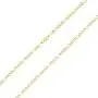 Nuragold 14k Yellow Gold Solid 4mm Figaro Chain Link Diamond Cut Pave Two Tone Pendant Necklace, Mens Womens Lobster Lock 16'' 18'' 20'' 22'' 24'' 26'' 28'' 30'' Nuragold 14k Yellow Gold Solid 4mm Figaro Chain Link Diamond Cut Pave Two Tone Pendant Necklace, Mens Womens Lobster Lock 16'' 18'' 20'' 22'' 24'' 26'' 28'' 30''
