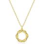 EASYSO Dainty 18K Gold Pendant Necklace Minimalist Simple Choker Friendship Handmade Jewelry Gift for Women Girls