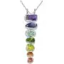 YoTreasure Chakra Healing Gemstone Solid 925 Sterling Silver Chain Pendant Jewelry YoTreasure Chakra Healing Gemstone Solid 925 Sterling Silver Chain Pendant Jewelry